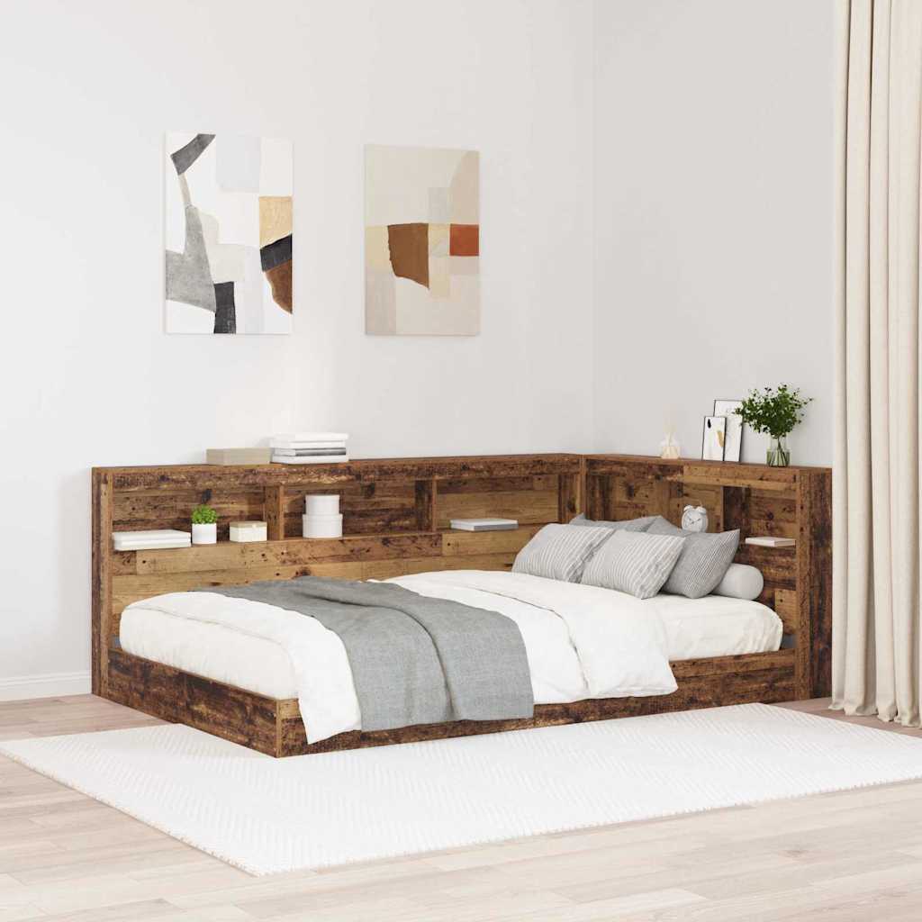 JUNG Vida Aufbewahrungskopfteil mit Regal Altholz 120 cm Holzwerkstoff