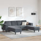 JUNG Vida Wohnzimmer Couch 3 pcs Dunkelgrau