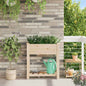 JUNG Vida Garten-Pflanzgefäß mit Regal Beige 71 x 37 x 76,5 cm