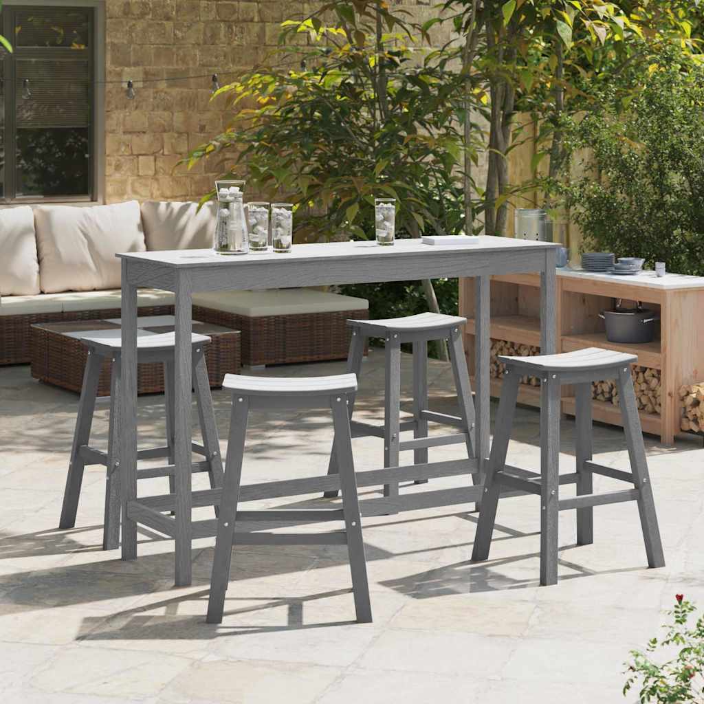 JUNG Vida Garten Bar Set 4 pcs Hellgrau HDPE