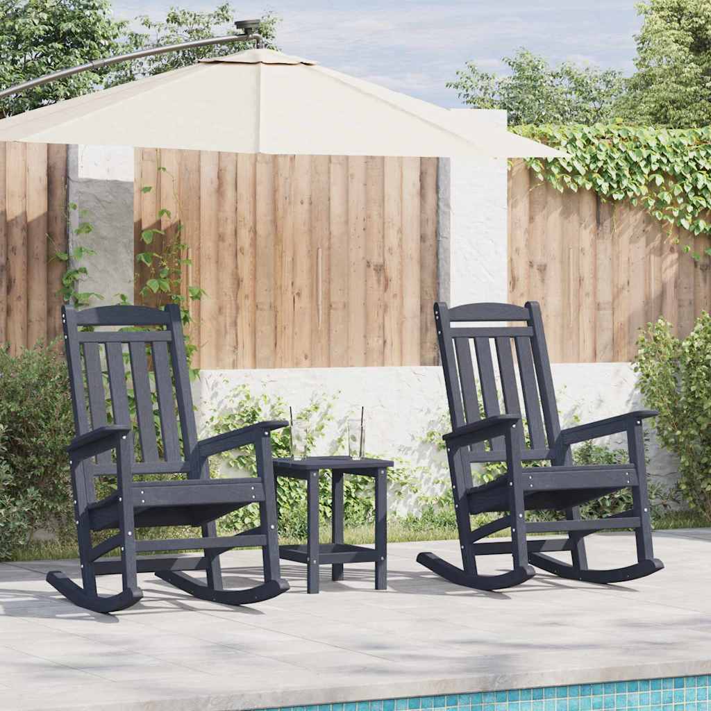 JUNG Vida Schaukelstuhl 2 pcs Marineblau 92 x 70 x 108 cm Polyethylen