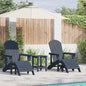 JUNG Vida Gartenstuhl 3 pcs Marineblau Polyethylen