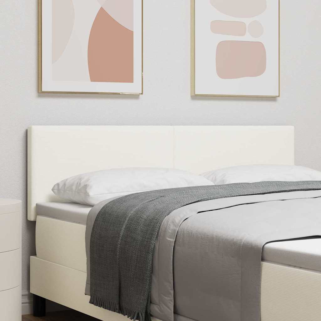 JUNG Vida Kopfteil mit Kopfteil Creme 144 cm Kunstleder