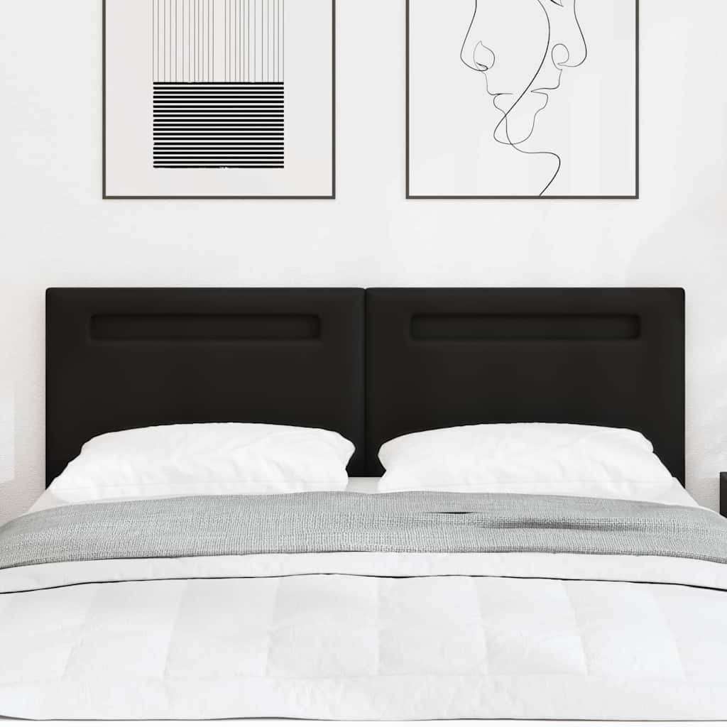 JUNG Vida LED Kopfteil Schwarz 160 cm Kunstleder
