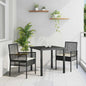 JUNG Vida Gartenstuhl 2 pcs Schwarz 55 x 53 x 85 cm Poly-Rattan