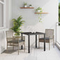 JUNG Vida Gartenstuhl mit Kissen 2 pcs Grau 55 x 53 x 85 cm Poly-Rattan