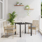 JUNG Vida Gartenstuhl mit Kissen 2 pcs Beige 55 x 53 x 85 cm Poly-Rattan