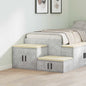 JUNG Vida Aufbewahrungsschrank 2 pcs Beton Grau 127 x 41 x 40 cm