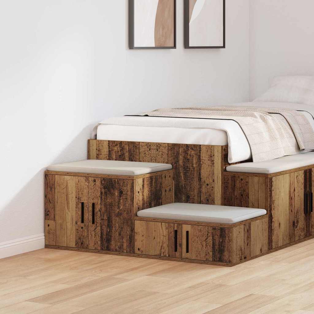 JUNG Vida Aufbewahrungsschrank 2 pcs Altholz 118 x 41 x 40 cm