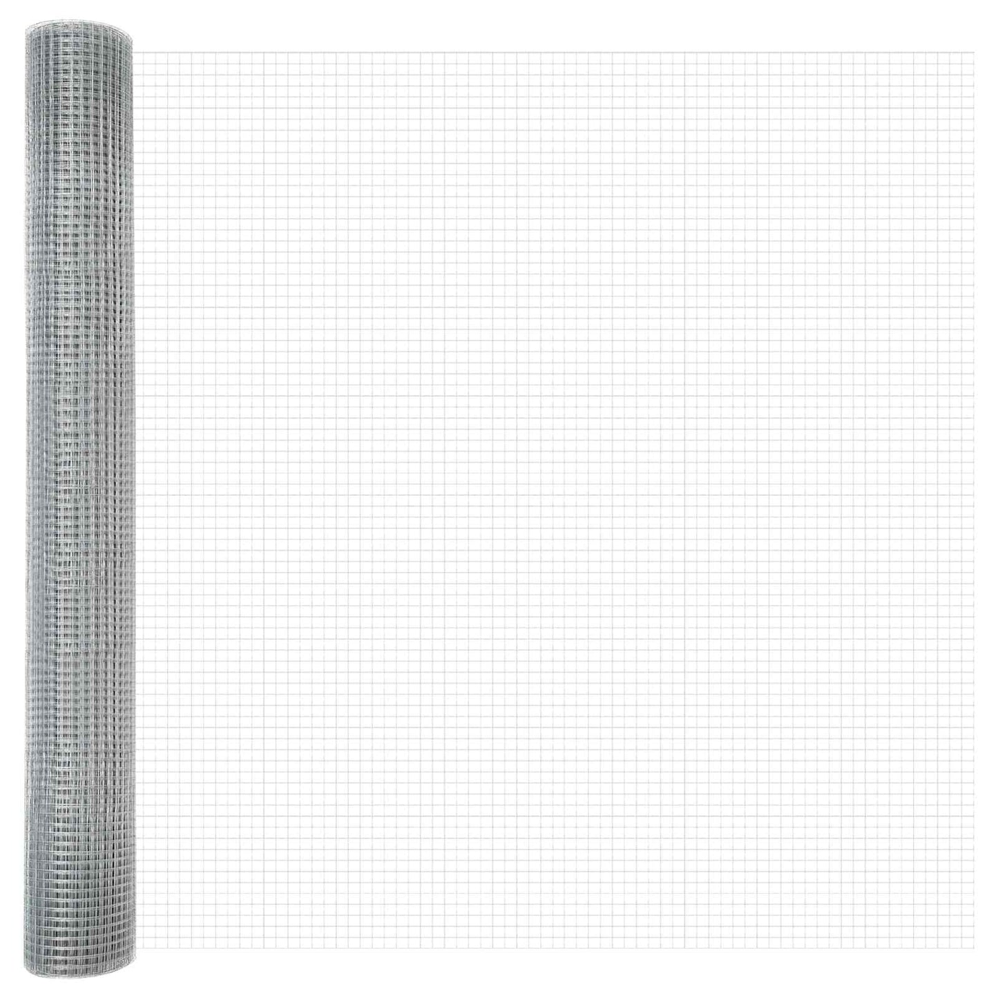 JUNG Vida Geschweißter Drahtzaun Silber 1,4 x 10 m
