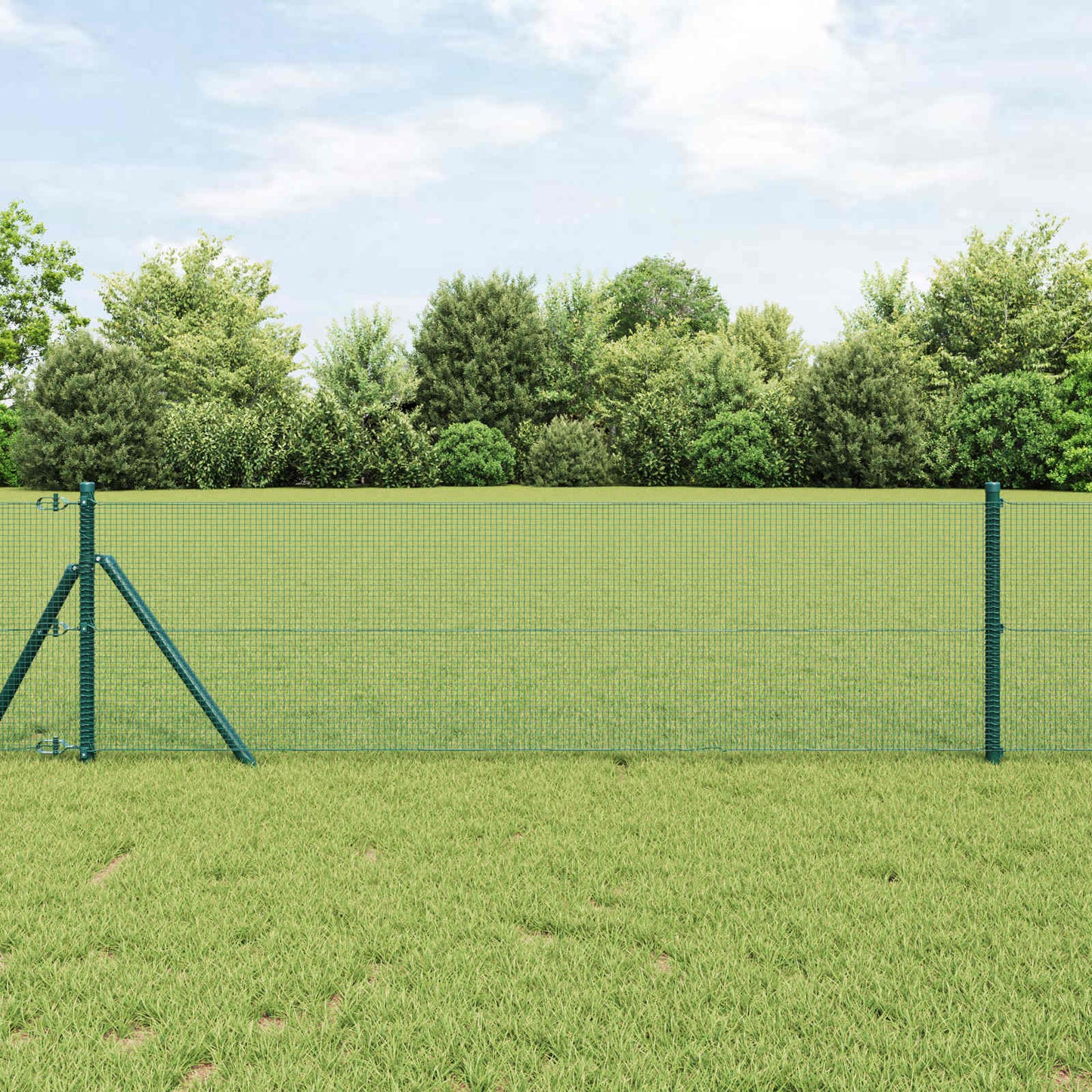 JUNG Vida Geschweißter Drahtzaun Grün 0,8 x 10 m