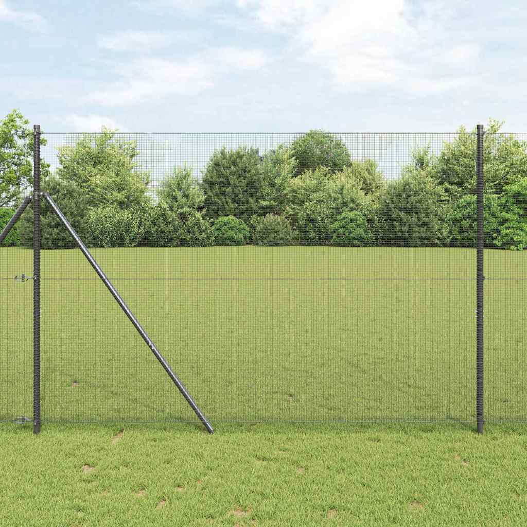 JUNG Vida Geschweißter Drahtzaun Grau 1,6 x 10 m