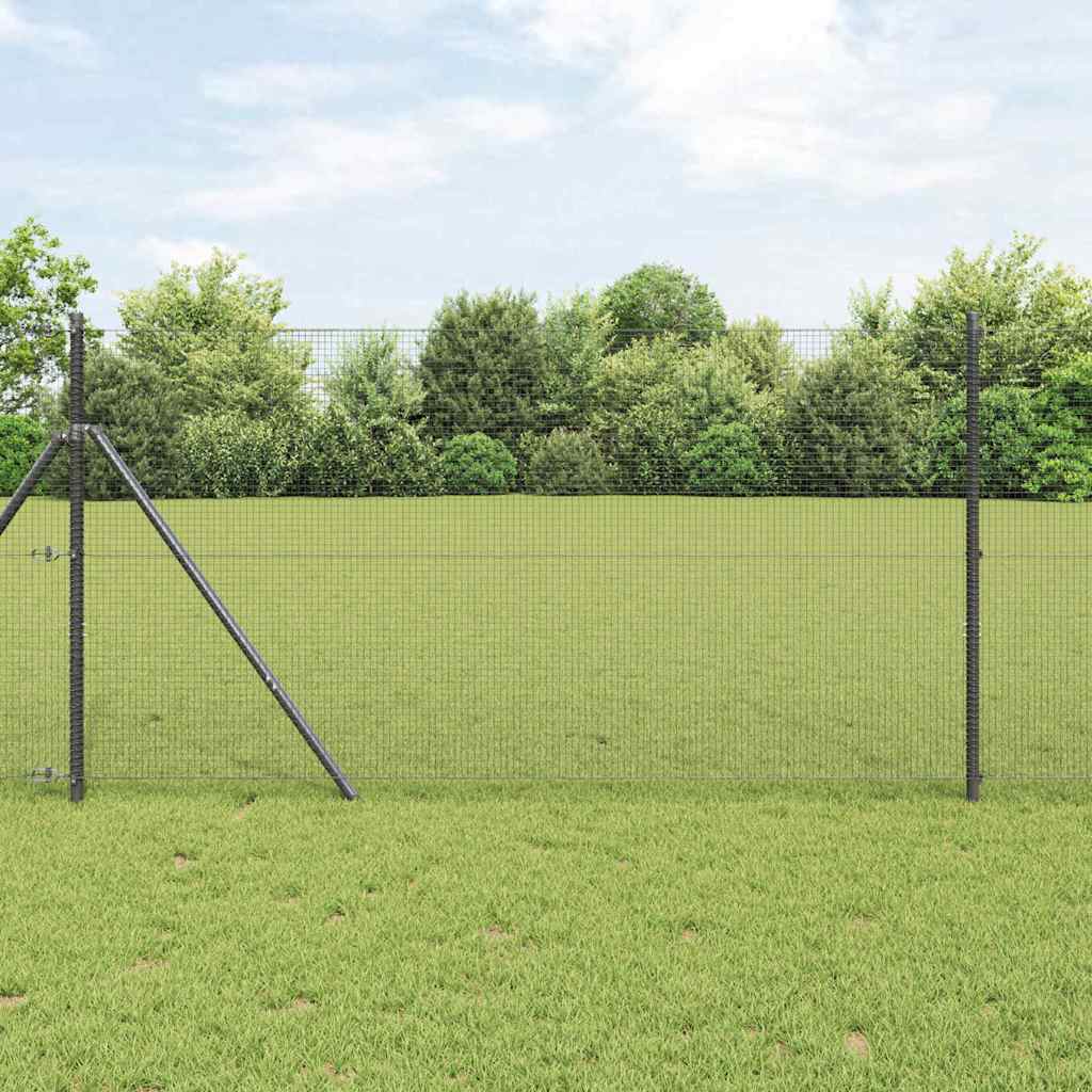 JUNG Vida Geschweißter Drahtzaun Grau 1,2 x 25 m
