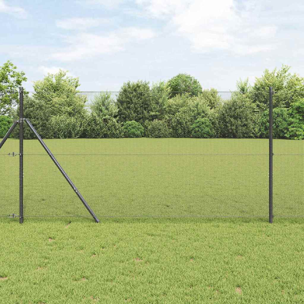 JUNG Vida Geschweißter Drahtzaun Grau 1,4 x 50 m