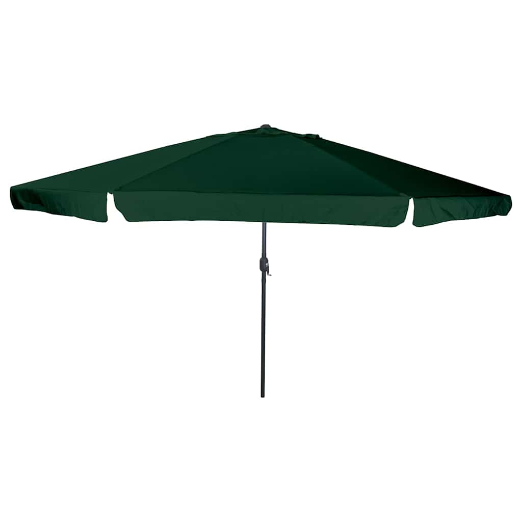 JUNG Vida Garten-Sonnenschirm Grün 395 x 395 x 245 cm Polyester und Stahl