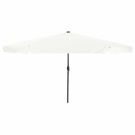 JUNG Vida Garten-Sonnenschirm Sand und Anthrazit 395 x 395 x 245 cm