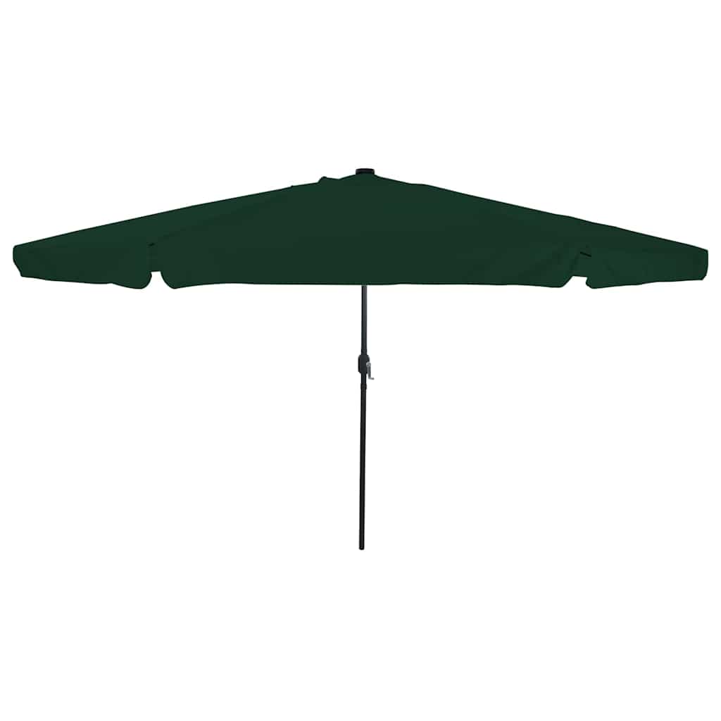 JUNG Vida Garten-Sonnenschirm Grün 395 x 395 x 245 cm Polyester
