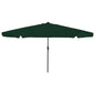 JUNG Vida Garten-Sonnenschirm Grün 395 x 395 x 245 cm Polyester
