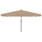 JUNG Vida Garten-Sonnenschirm Taupe 395 x 395 x 245 cm Polyester