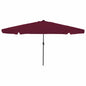 JUNG Vida Garten-Sonnenschirm Bordeauxrot 395 x 395 x 245 cm Polyester