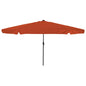 JUNG Vida Garten-Sonnenschirm Terrakotta 395 x 395 x 245 cm Polyester