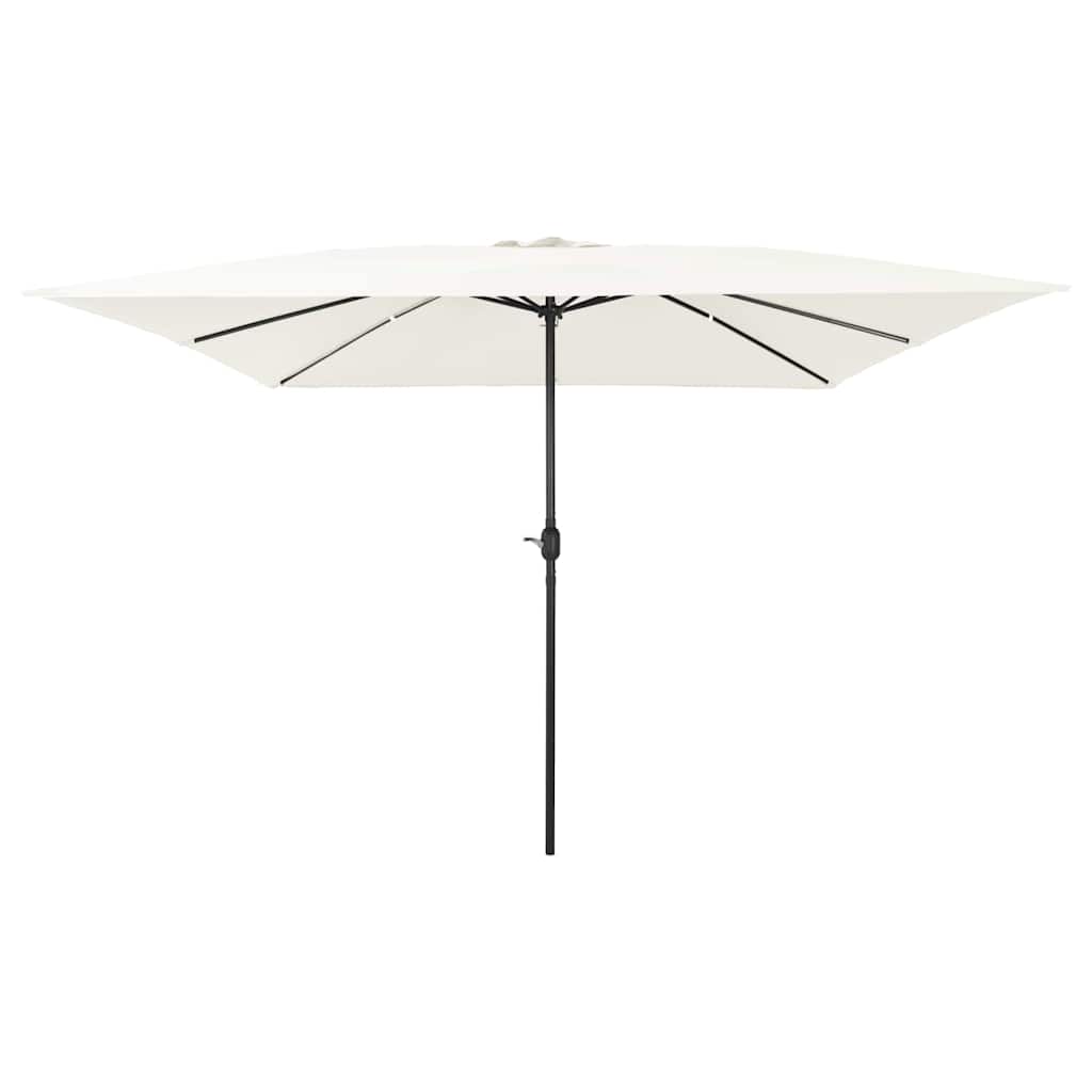 JUNG Vida Garten-Sonnenschirm Sand 295 x 295 x 245 cm Polyester und Stahl