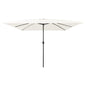 JUNG Vida Garten-Sonnenschirm Sand 295 x 295 x 245 cm Polyester und Stahl