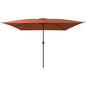 JUNG Vida Garten-Sonnenschirm Terrakotta 295 x 295 x 245 cm