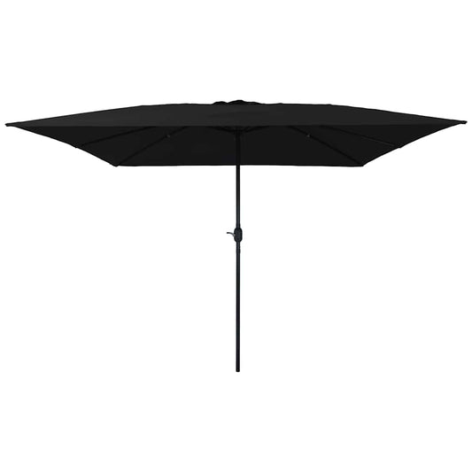 JUNG Vida Garten-Sonnenschirm Schwarz 295 x 295 x 245 cm