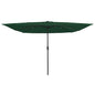 JUNG Vida Garten-Sonnenschirm Grün 295 x 295 x 245 cm Polyester und Stahl