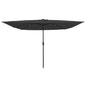 JUNG Vida Garten-Sonnenschirm Anthrazit 295 x 295 x 245 cm
