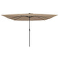 JUNG Vida Garten-Sonnenschirm Taupe 295 x 295 x 245 cm