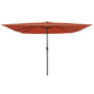 JUNG Vida Garten-Sonnenschirm Terrakotta 295 x 295 x 245 cm