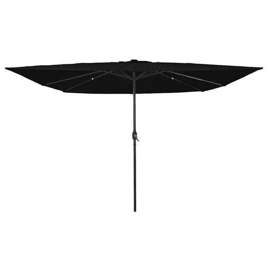 JUNG Vida Garten-Sonnenschirm Schwarz 295 x 295 x 245 cm