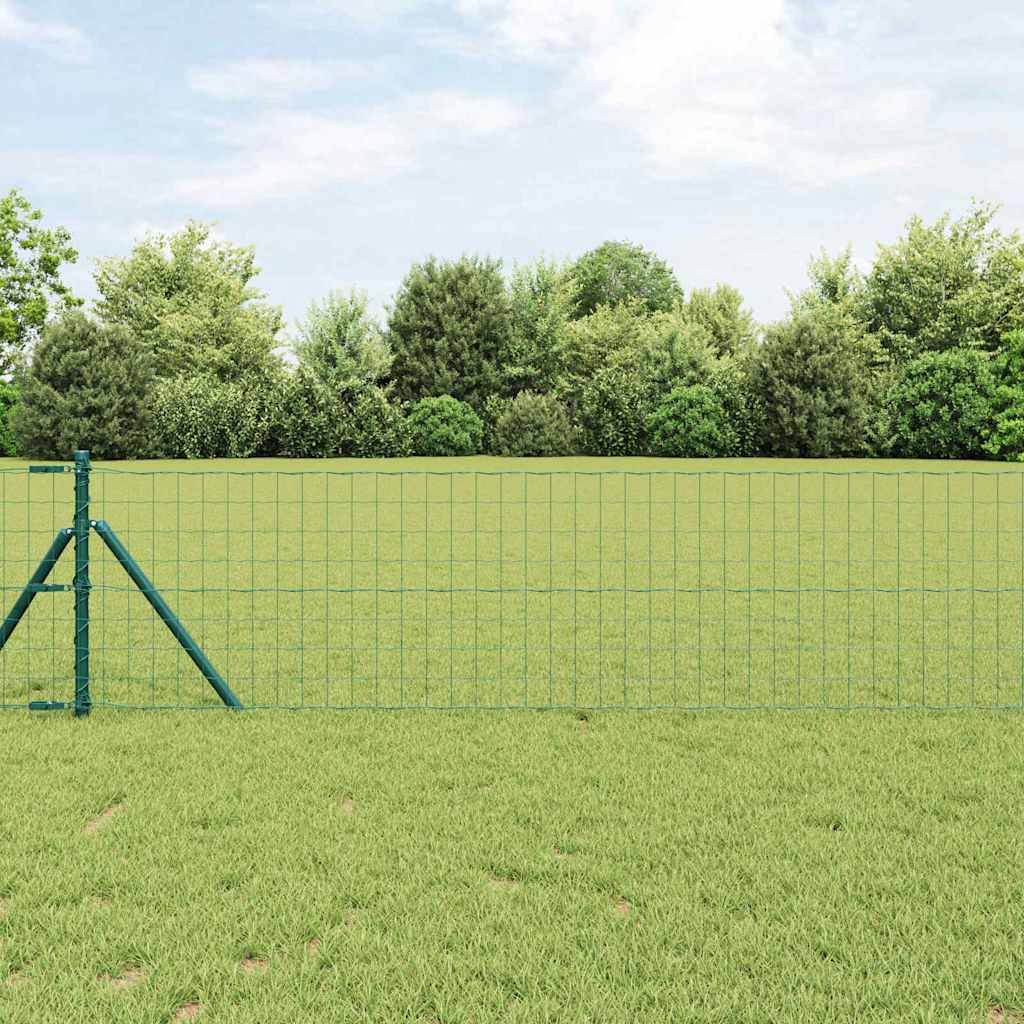 JUNG Vida Eurozaun Grün 0,4 x 10 m PVC-beschichtetes Eisen