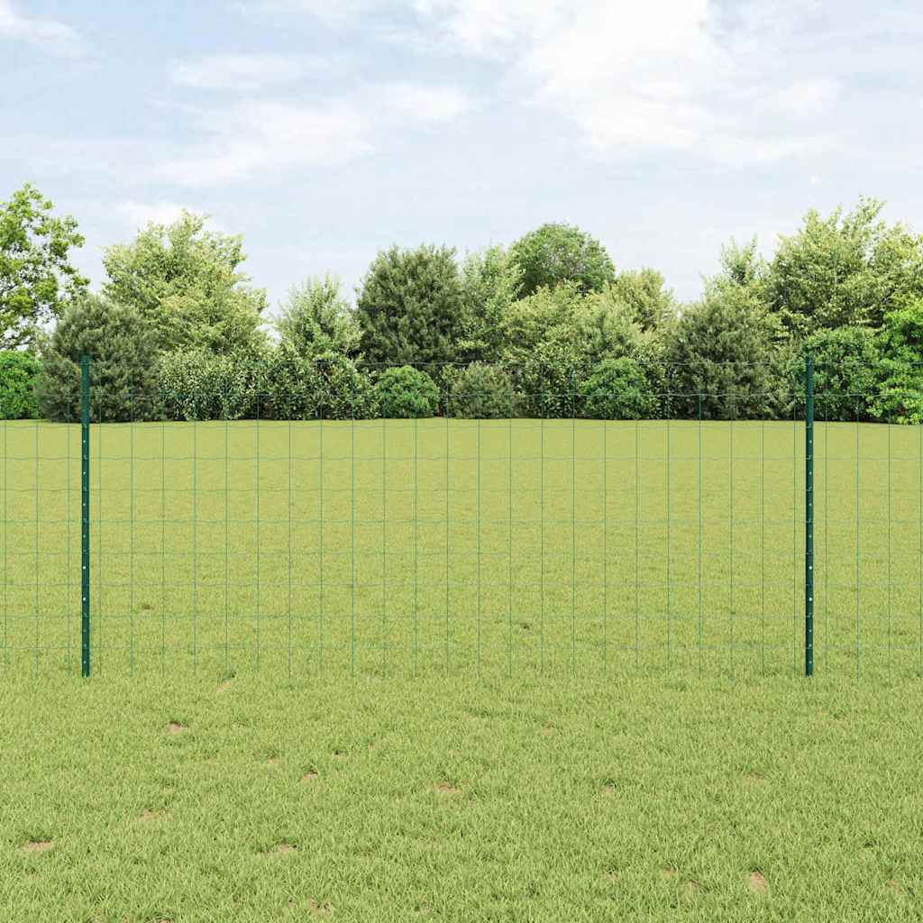 JUNG Vida Zaun mit Pfosten Grün 1 x 10 m Stahl