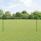 JUNG Vida Zaun mit Pfosten Grün 1,5 x 10 m Stahl