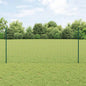 JUNG Vida Zaun mit Pfosten Grün 1,2 x 25 m Stahl und PVC