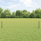 JUNG Vida Zaun mit Pfosten Grau 0,4 x 10 m Stahl und PVC