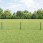 JUNG Vida Zaun mit Pfosten Grün 0,4 x 10 m Stahl und PVC