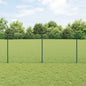 JUNG Vida Zaun mit Pfosten Grün 1 x 25 m Stahl und PVC