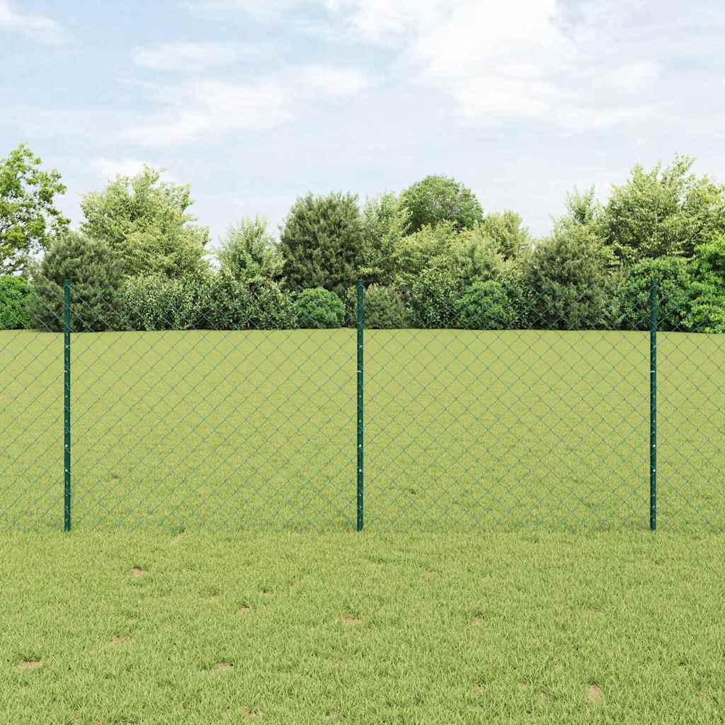 JUNG Vida Zaun mit Pfosten Grün 1 x 25 m Stahl
