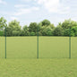 JUNG Vida Zaun mit Pfosten Grün 1.6 x 25 m Stahl und PVC