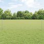 JUNG Vida Zaun mit Pfosten Silber 0,6 x 10 m Stahl