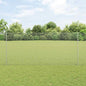 JUNG Vida Zaun mit Pfosten Silber 1,4 x 10 m Stahl