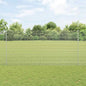 JUNG Vida Zaun mit Pfosten Silber 1,5 x 25 m Stahl