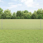 JUNG Vida Zaun mit Pfosten Silber 0,6 x 50 m Stahl