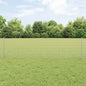 JUNG Vida Zaun mit Pfosten Silber 0,6 x 100 m Stahl