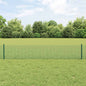 JUNG Vida Zaun mit Pfosten Grün 0,4 x 10 m Stahl und PVC