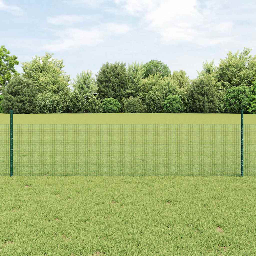JUNG Vida Zaun mit Pfosten Grün 0,5 x 10 m Stahl